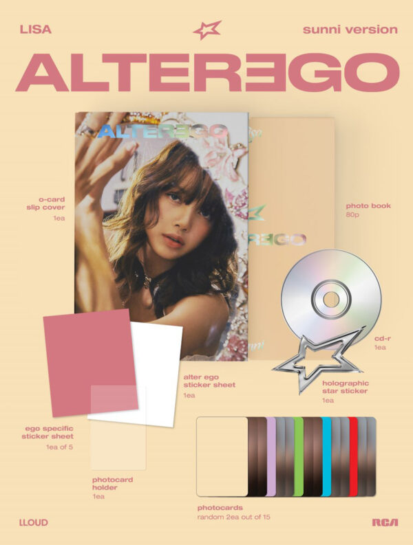LISA (BLACKPINK) - LISA [Alter Ego –photobook sunni ver.] kaeguli kpop shop albums and merchandise