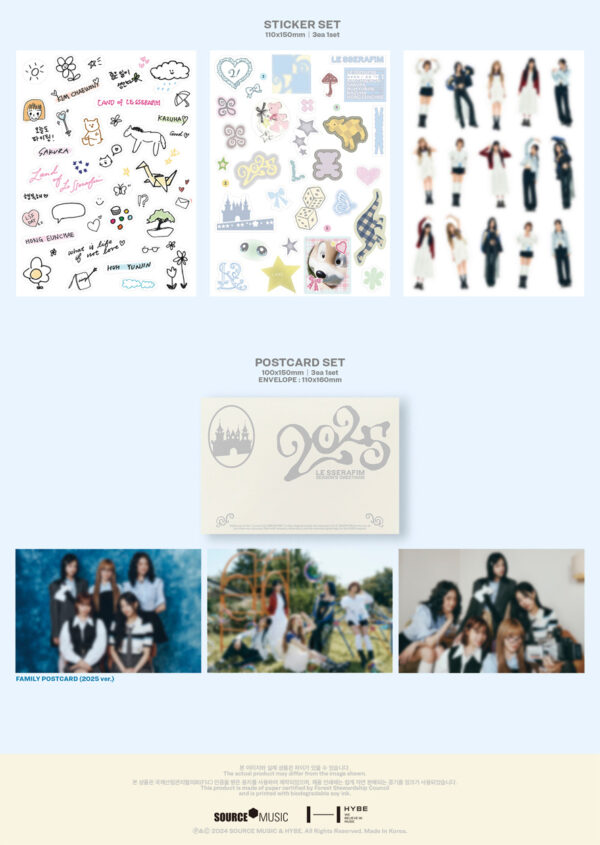 LE SSERAFIM - LE SSERAFIM 2025 SEASON'S GREETINGS kaegui kpop shop albums and merchandise