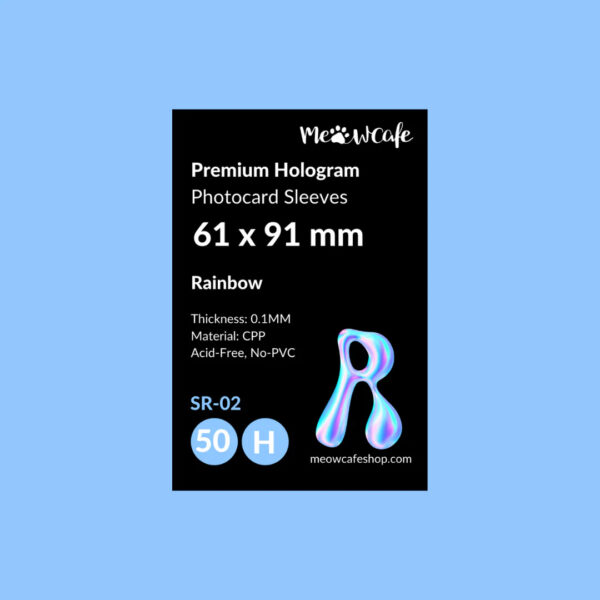 Premium Holographic CPP Photocard Sleeve - [Hologram Rainbow] kaeguli kpop shop albums and merchandise