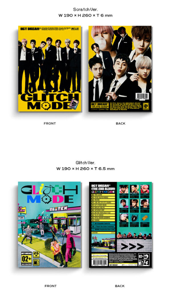 NCT DREAM - The 2nd Album [Glitch Mode] (Photobook Ver.) (Random Ver.) glitch scratch kaeguli kpop shop albums and merchandise