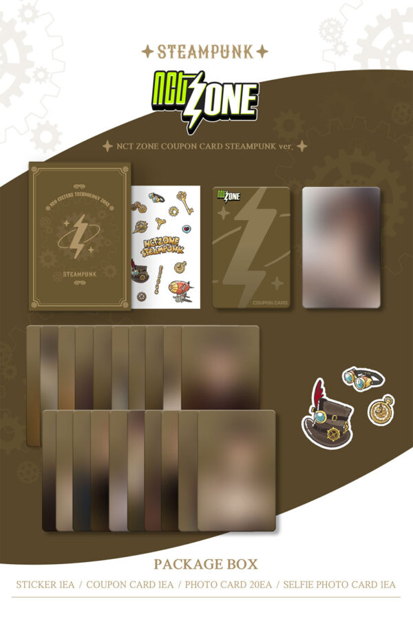 NCT - NCT ZONE COUPON CARD (STEAMPUNK Ver.) kaeguli kpop shop albums and merchandise