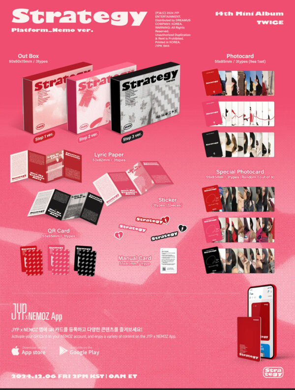 TWICE - 14th Mini Album [STRATEGY] (Platform_Nemo ver)kaeguli kpop shop albums and merchandise