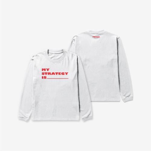TWICE - TWICE STRATEGY POP-UP In SEOUL (LONG SLEEVE T-SHIRT LOGO Ver.)kaeguli kpop shop albums and merchandise