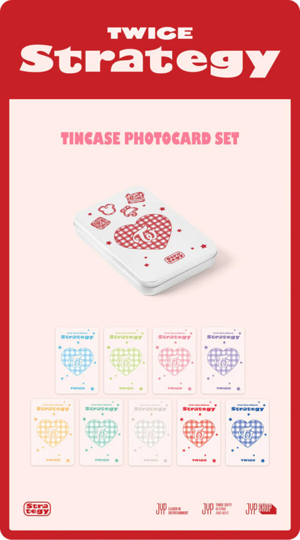 TWICE - TWICE STRATEGY POP-UP In SEOUL (TIN CASE PHOTOCARD SET) kaeguli kpop shop albums and merchandise