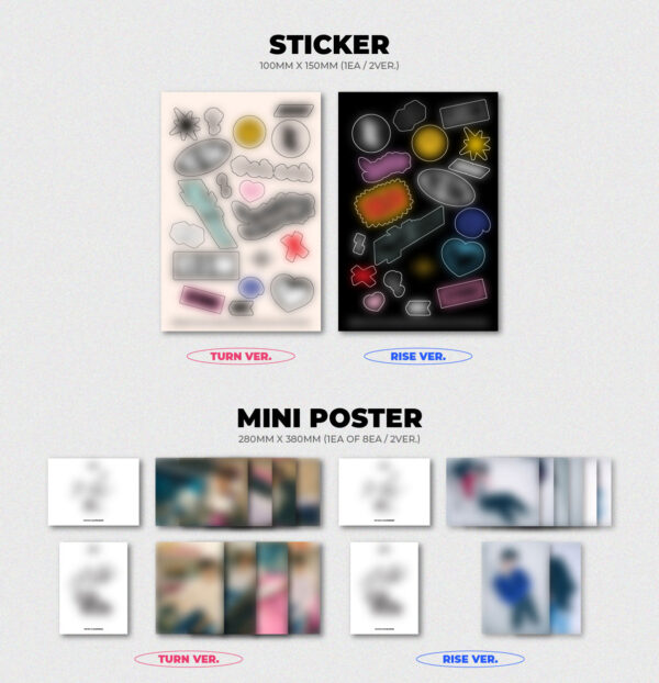 8TURN - The 1st Mini Album [8TURNRISE] turn rise kaeguli kpop shop albums and merchandise