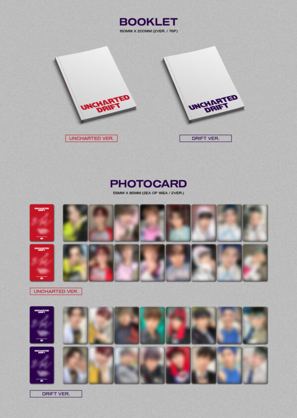 8TURN - 2ND MINI ALBUM [UNCHARTED DRIFT] uncharted drift kaeguli kpop shop albums and merchandise