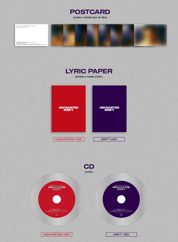 8TURN - 2ND MINI ALBUM [UNCHARTED DRIFT] uncharted drift kaeguli kpop shop albums and merchandise