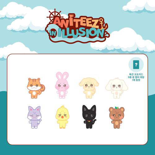 ATEEZ - OFFICIAL MD [ANITEEZ IN DREAMLAND] Mini figure (JJOONGrami) ddeongbyeoli tyudeongi hetongi sandeoki bbyongming wooyonyang jjongbear kaeguli kpop shop albums and merchandise