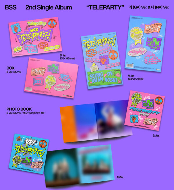 BSS (SEVENTEEN) - BSS 2nd Single Album ‘TELEPARTY’ (2 TYPES Random) kaeguli kpop shop official albums and merchandise