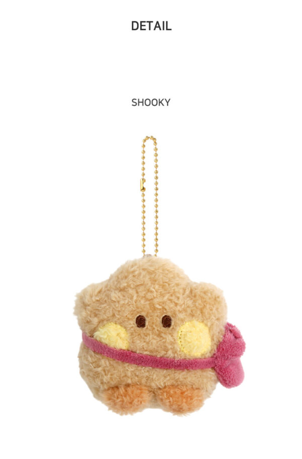 BTS - BT21 PLUSH KEYRING POM POM SHOOKY kaeguli kpop shop albums and merchanise