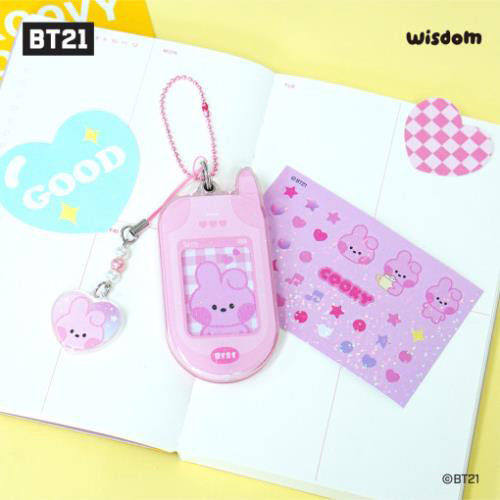 BTS - BT21 RETRO PHONE KEYRING COOKY kaeguli kpop shop albums and merchanise