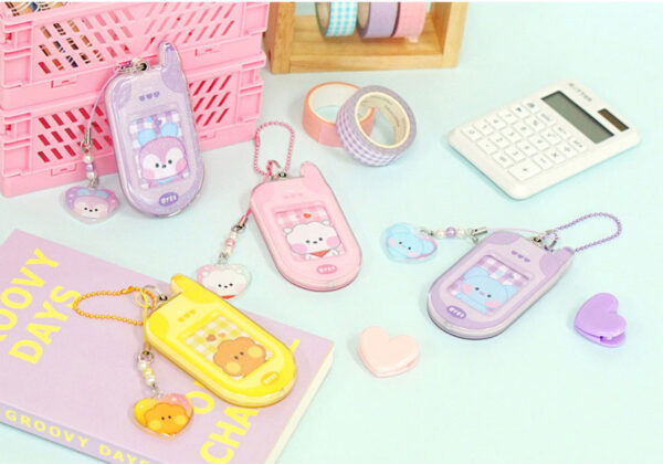 BTS - BT21 RETRO PHONE KEYRING COOKY kaeguli kpop shop albums and merchanise
