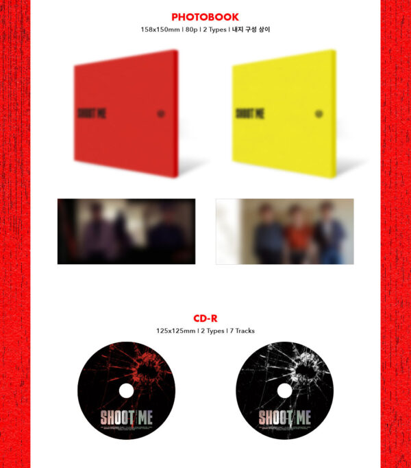 DAY6 - Mini Album Vol.3 [Shoot Me : Youth Part 1] (Bullet Ver.) trigger kaeguli kpop shop albums and merchandise