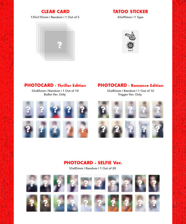 DAY6 - Mini Album Vol.3 [Shoot Me : Youth Part 1] (Bullet Ver.) trigger kaeguli kpop shop albums and merchandise