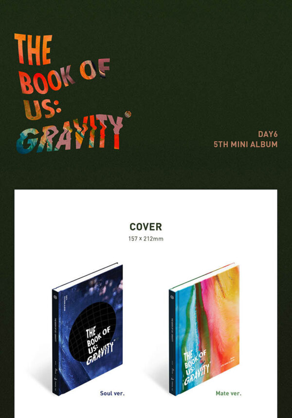 DAY6 - Mini Album Vol.5 [The Book of Us : Gravity] (SOUL Ver.) mate kaeguli kpop shop albums and merchandise