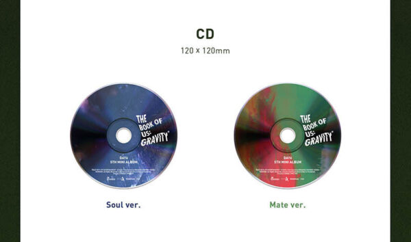 DAY6 - Mini Album Vol.5 [The Book of Us : Gravity] (SOUL Ver.) mate kaeguli kpop shop albums and merchandise