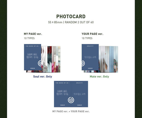 DAY6 - Mini Album Vol.5 [The Book of Us : Gravity] (SOUL Ver.) mate kaeguli kpop shop albums and merchandise