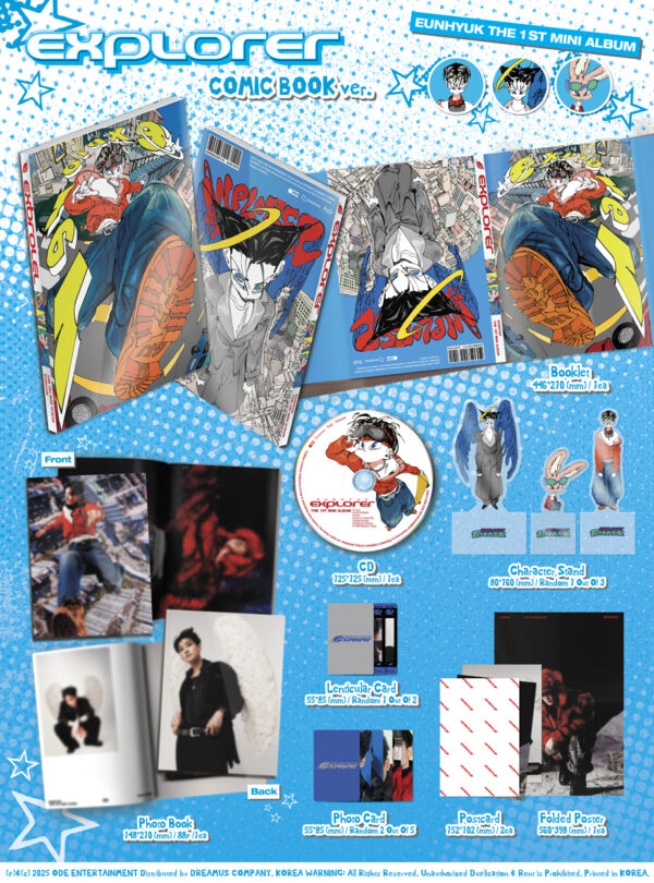 EUNHYUK - 1st mini album [EXPLORER] (Comic Book Ver.) kaeguli kpop shop albums and merchandise