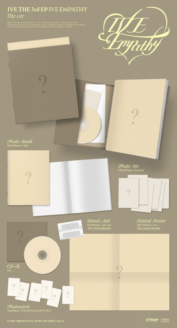 IVE - IVE THE 3rd EP [IVE EMPATHY] (4 TYPES Random) kaeguli kpop shop albums and merchandise