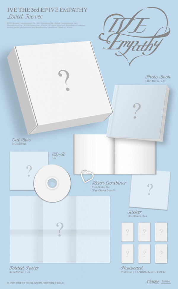 IVE - IVE THE 3rd EP [IVE EMPATHY] (LOVE IVE ver.) (Limited Ver.) kaeguli kpop shop albums and merchandise