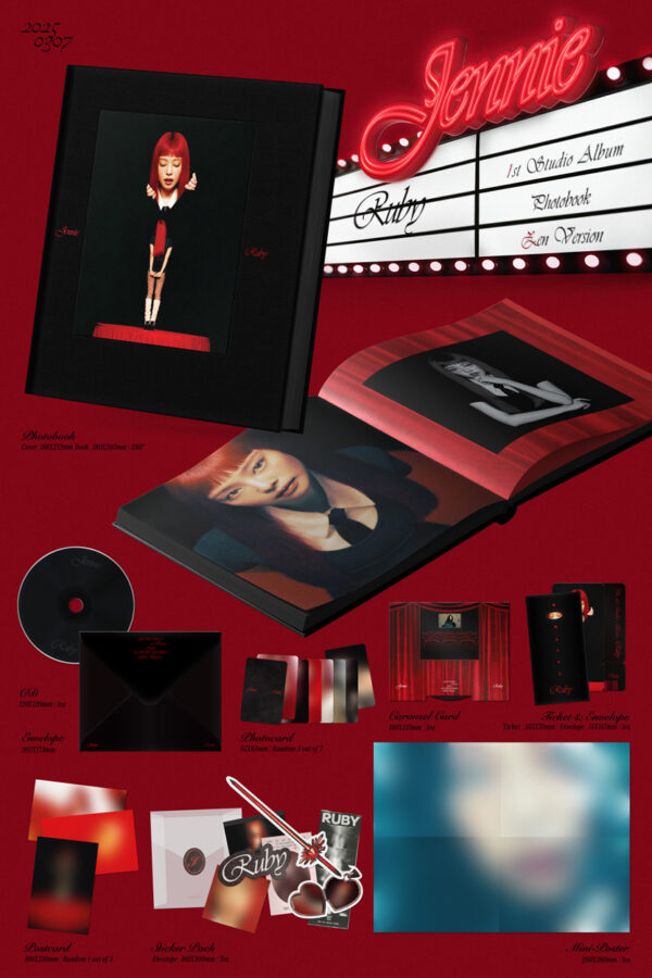JENNIE - The 1st Studio Album [Ruby] (2 TYPES Random - Zen, Jane) kaeguli kpop shop albums and merchandise