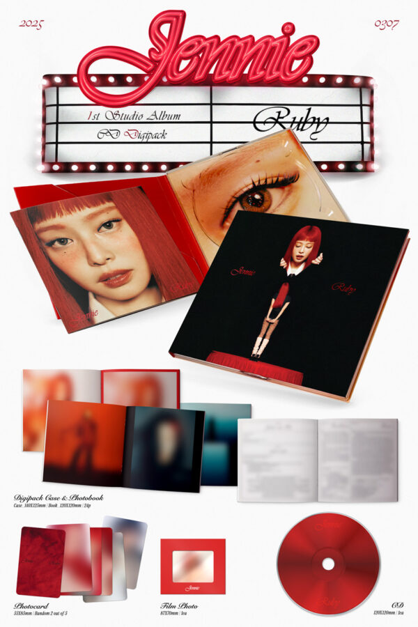 JENNIE - The 1st Studio Album [Ruby] (Digipack Ver.) kaeguli kpop shop albums and merchandise
