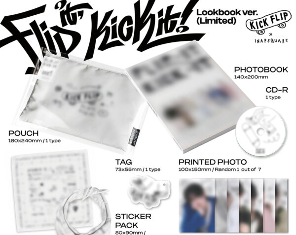 KickFlip - 1st mini album [Flip it, Kick it!] (Lookbook ver.) (Limited ver.) kaeguli kpop shop albums and merchandise