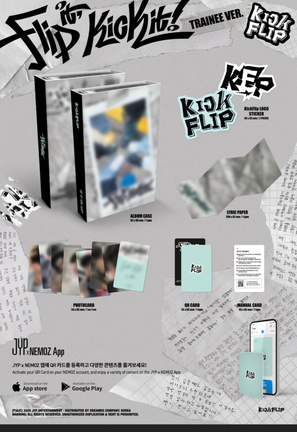 KickFlip - 1st mini album [Flip it, Kick it!] (Trainee ver.) (Platform_Nemo ver.) kaeguli kpop shop albums and merchandise