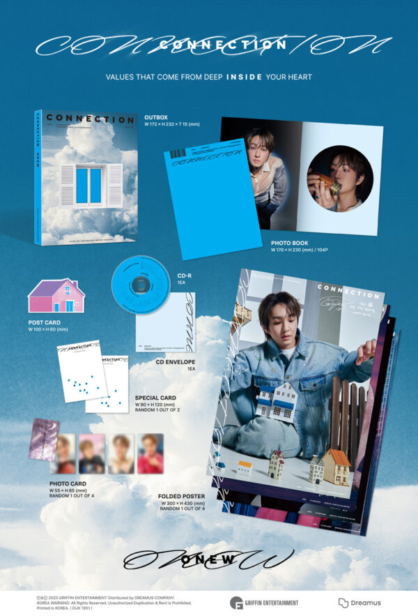 ONEW (SHINee) - 4TH MINI ALBUM [CONNECTION] outside inside kaeguli kpop shop albums and merchandise