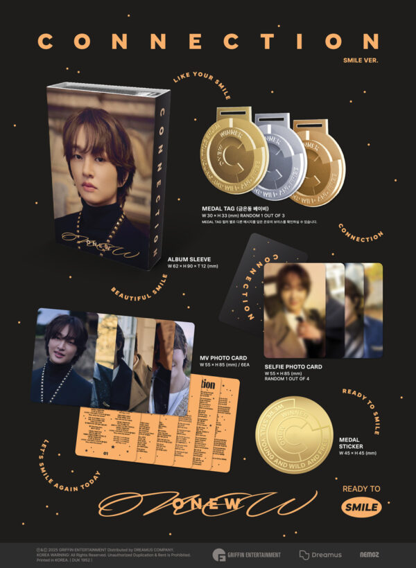 ONEW (SHINee) - 4TH MINI ALBUM [CONNECTION] (SMILE Ver.) kaeguli kpop shop albums and merchandise