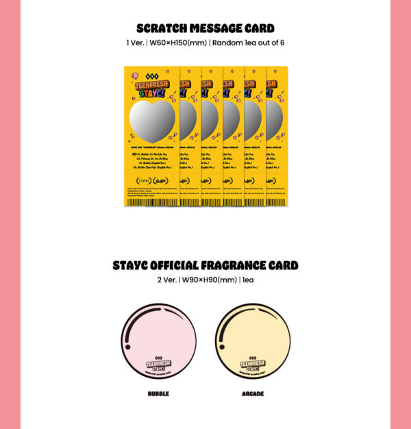 STAYC - The 3rd Mini Album [TEENFRESH] (BUBBLE Ver.) arcade version kaeguli kpop shop albums and merchandise