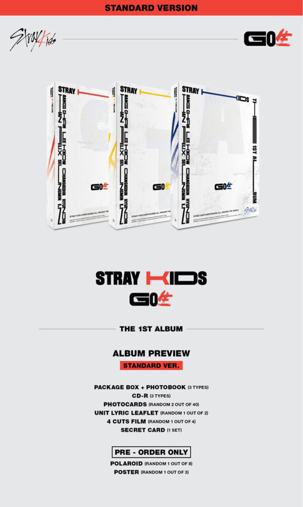 Stray Kids - 1ST ALBUM [GO LIVE] (Random Ver.) kaeguli kpop shop official albums and merchandise