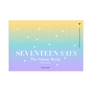 SEVENTEEN - SEVENTEEN SAYS [The Quote Book] kaeguli kpop shop albums and merchandise