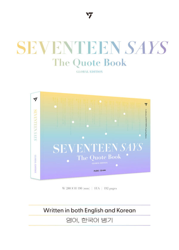 SEVENTEEN - SEVENTEEN SAYS [The Quote Book] kaeguli kpop shop albums and merchandise