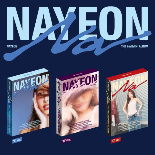 NAYEON (TWICE) - 2ND MINI ALBUM : NA (c (red)) (b (purple)) (a (blue)) kaeguli kpop shop albums and merchandise