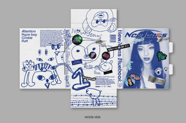 NEWJEANS - 1ST EP 'NEW JEANS' [BLUEBOOK VER.] newjeans minji hanni danielle haerin hyein kaeguli kpop shop albums and merchandise