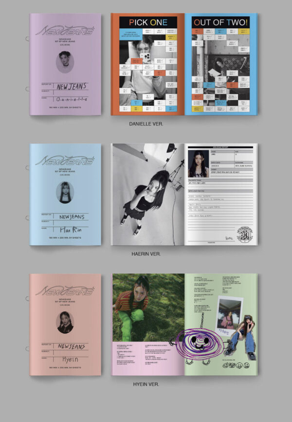 NEWJEANS - 1ST EP 'NEW JEANS' [BLUEBOOK VER.] newjeans minji hanni danielle haerin hyein kaeguli kpop shop albums and merchandise