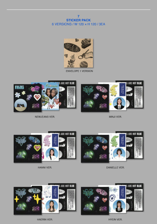NEWJEANS - 1ST EP 'NEW JEANS' [BLUEBOOK VER.] newjeans minji hanni danielle haerin hyein kaeguli kpop shop albums and merchandise