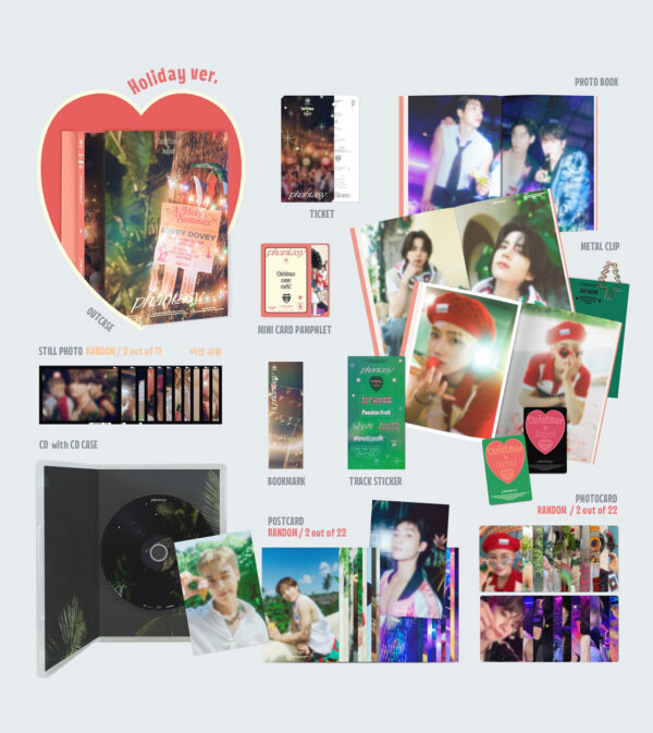 THE BOYZ - 2ND ALBUM Part.1 [PHANTASY_Christmas in August] (HOLIDAY (RED)) kaeguli kpop shop albums and merchandise