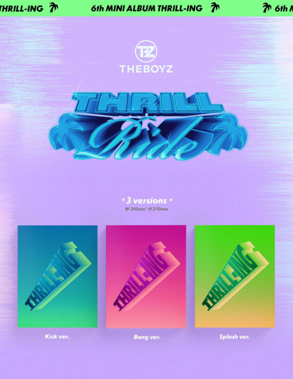 THE BOYZ - 6th Mini [THRILL-ING] (KICK VER. (BLUE/GREEN)) kaeguli kpop shop albums and merchandise