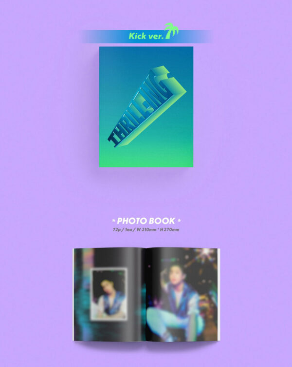 THE BOYZ - 6th Mini [THRILL-ING] (KICK VER. (BLUE/GREEN)) kaeguli kpop shop albums and merchandise