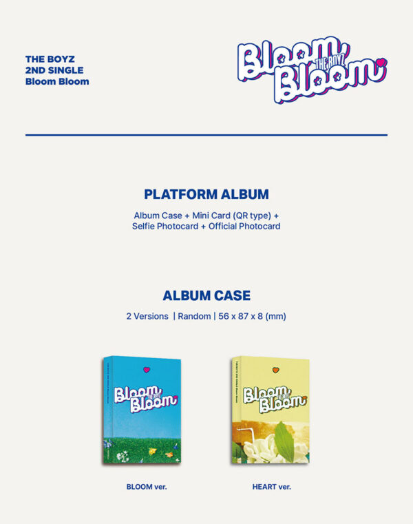 THE BOYZ - 2nd Single [Bloom Bloom] Platform Ver. (BLOOM) kaeguli kpop shop albums and merchandise