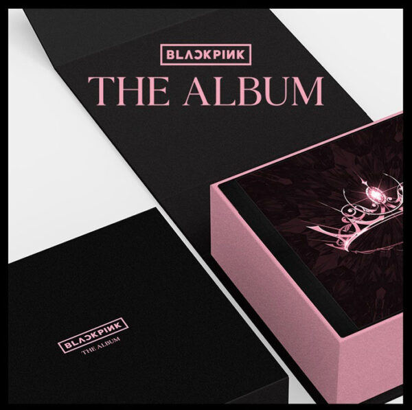 BLACKPINK - 1ST ALBUM [THE ALBUM] (BLACK) pink black with pink holoside pink holgraphic kaeguli kpop shop albums and merchandise