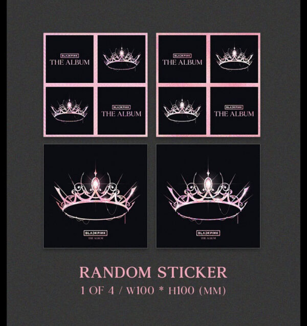 BLACKPINK - 1ST ALBUM [THE ALBUM] (BLACK) pink black with pink holoside pink holgraphic kaeguli kpop shop albums and merchandise