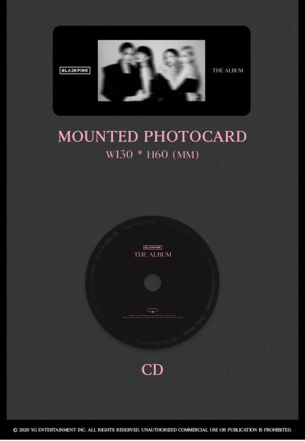 BLACKPINK - 1ST ALBUM [THE ALBUM] (BLACK) pink black with pink holoside pink holgraphic kaeguli kpop shop albums and merchandise