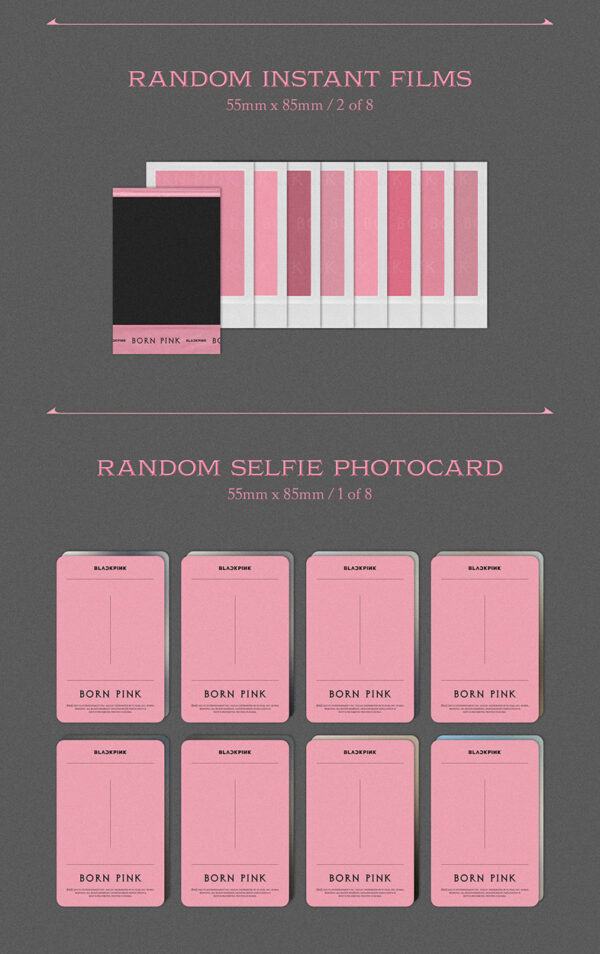 BLACKPINK - 2ND ALBUM [BORN PINK] (BOX SET Ver.) (GREY Ver) pink ver. Black ver. kaeguli kpop shop albums and merchandise