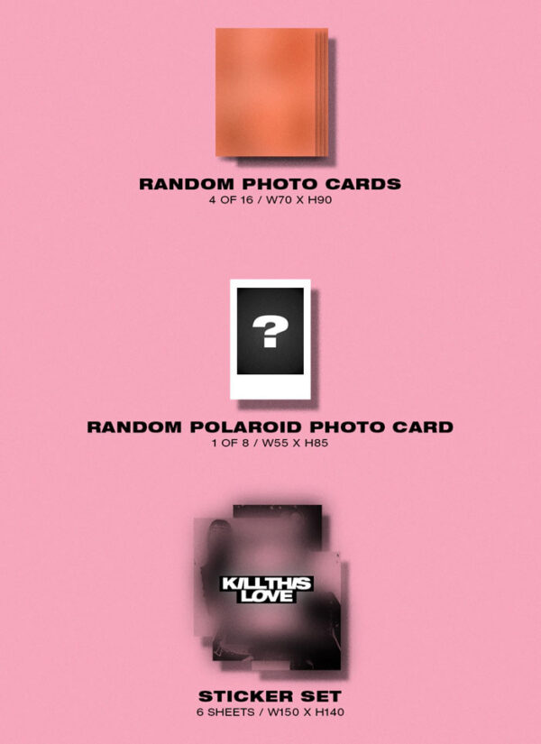BLACKPINK - 2ND MINI ALBUM [KILL THIS LOVE] (BLACK Ver.) pink ver. kaeguli kpop shop albums and merchandise