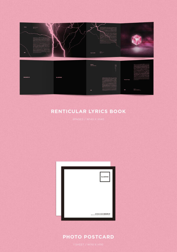 BLACKPINK - Mini Album Vol.1 [SQUARE UP] (BLACK Ver.) pink ver. kaeguli kpop shop albums and merchandise
