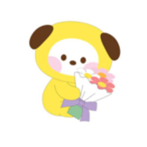 BTS - BT21 PLUSH KEYRING BOUQUET CHIMMY kaeguli kpop shop albums and merchandise