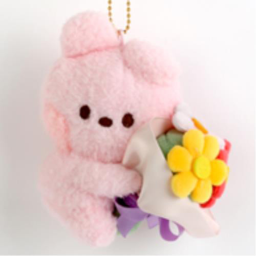 BTS - BT21 PLUSH KEYRING BOUQUET COOKY kaeguli kpop shop albums and merchandise